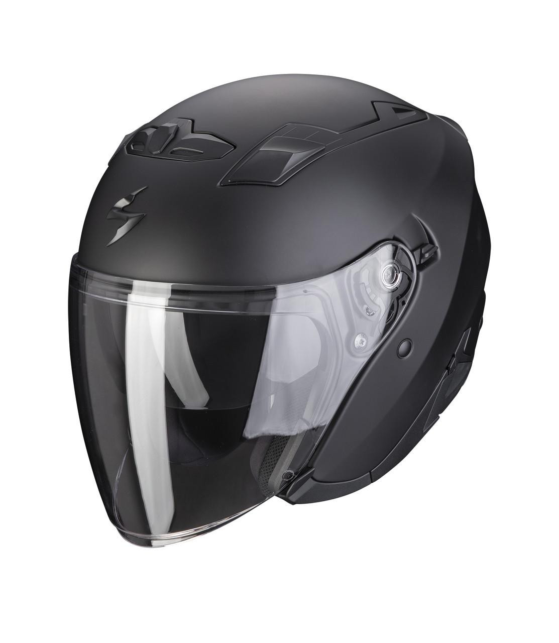 Image of Scorpion Exo 230 Open Face Motorcycle Helmet Matt Black