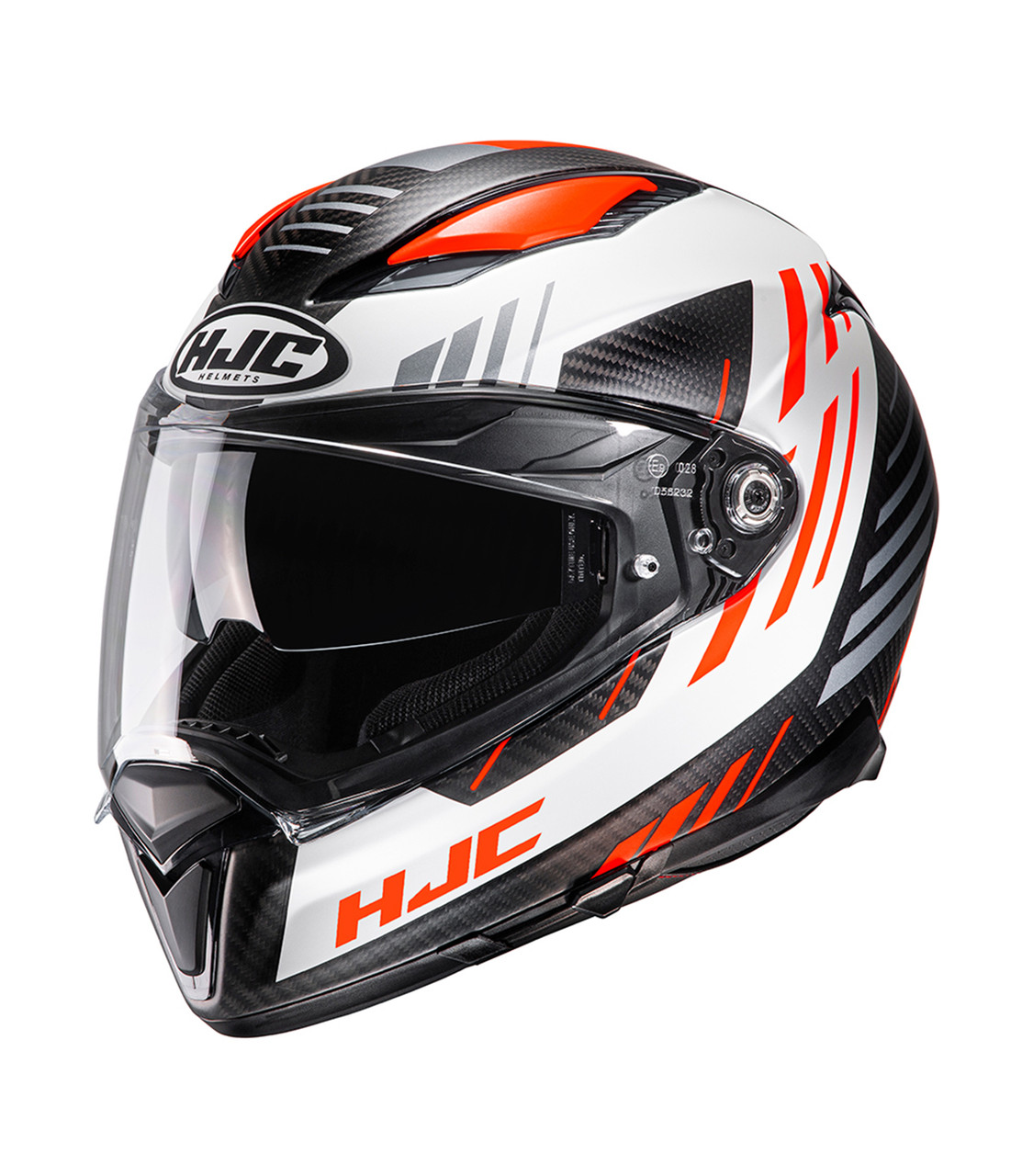 Image of Hjc F-70 Carbon Kesta Motorcycle Helmet Orange