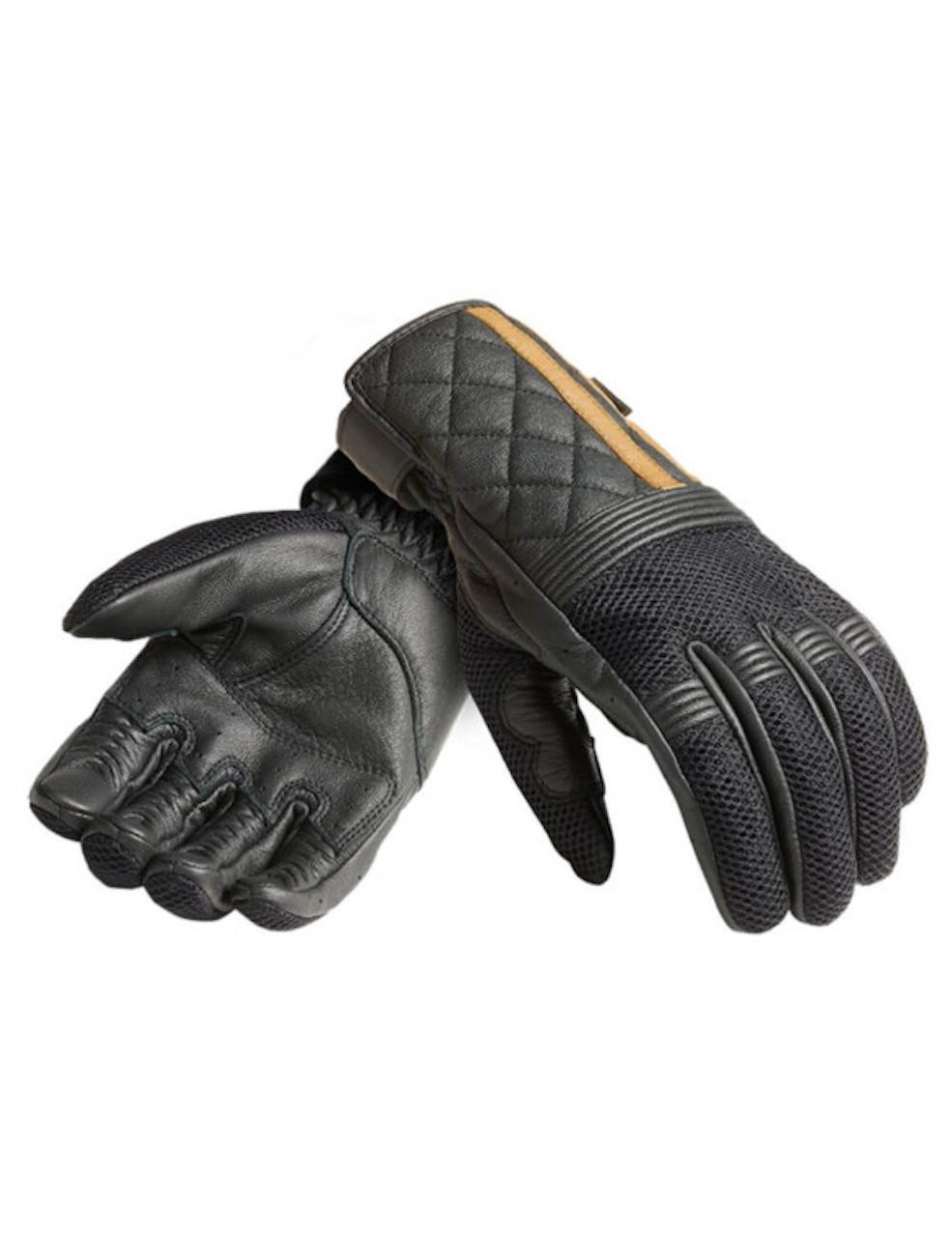 Triumph Sulby Mesh Motorcycle Gloves – Black / Gold | Triumph Motorcycle Clothing