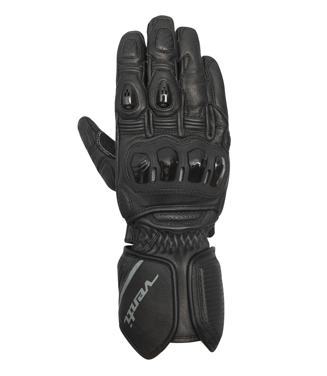 Venti Ultimo Leather Motorcycle Gloves Black