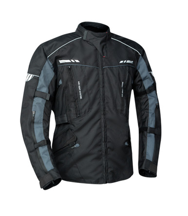 VENTI DESCENT WATERPROOF TEXTILE JACKET BLACK GREY