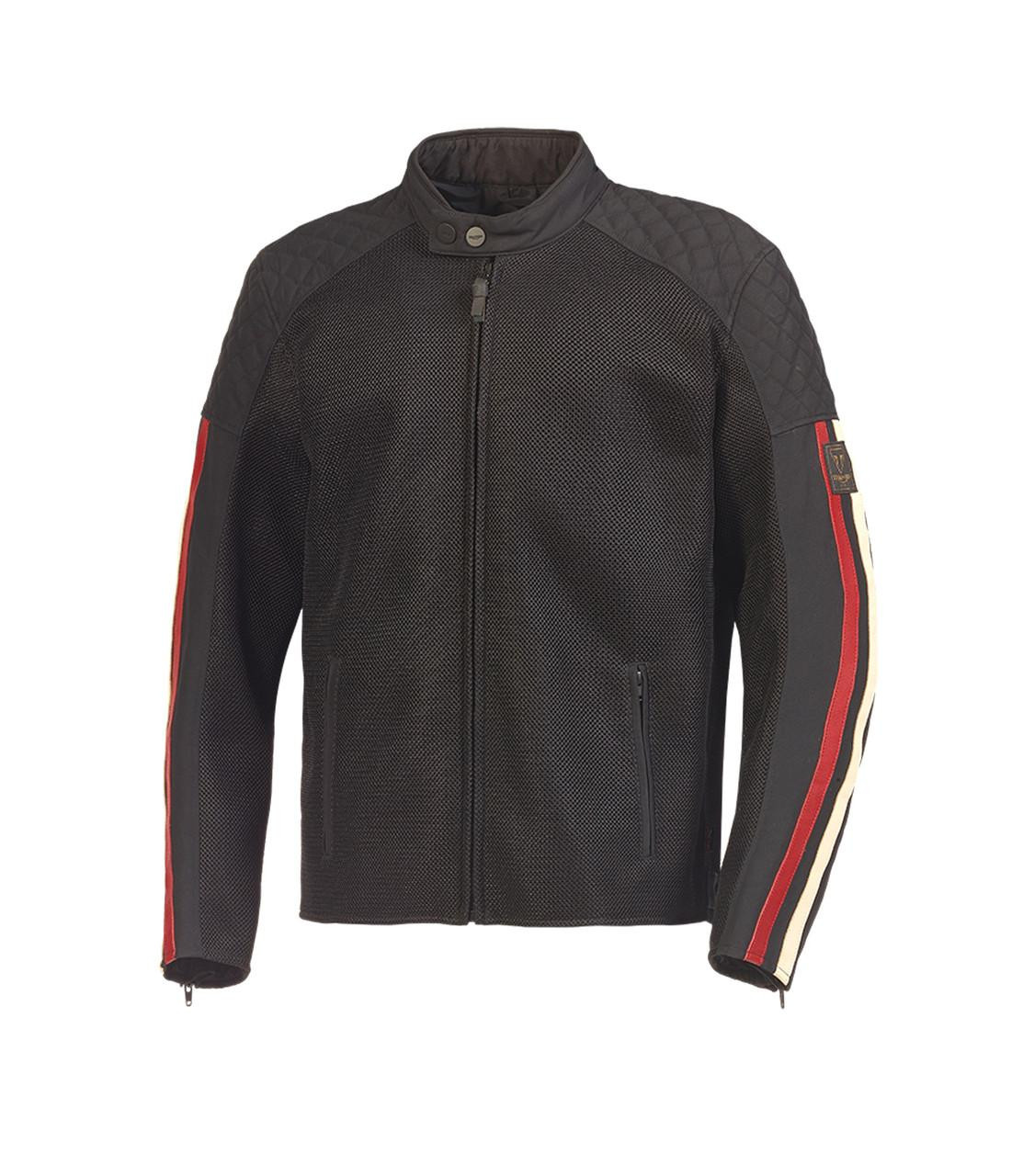 Image of Triumph Braddan Retro Summer Mesh Motorcycle Jacket Black | Triumph Motorcycle Clothing