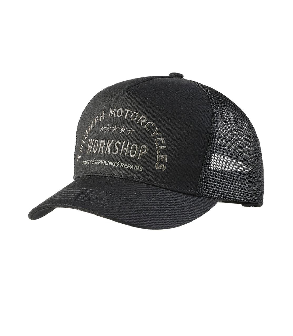 Image of Triumph Workshop Trucker Cap Black | Triumph Motorcycle Clothing