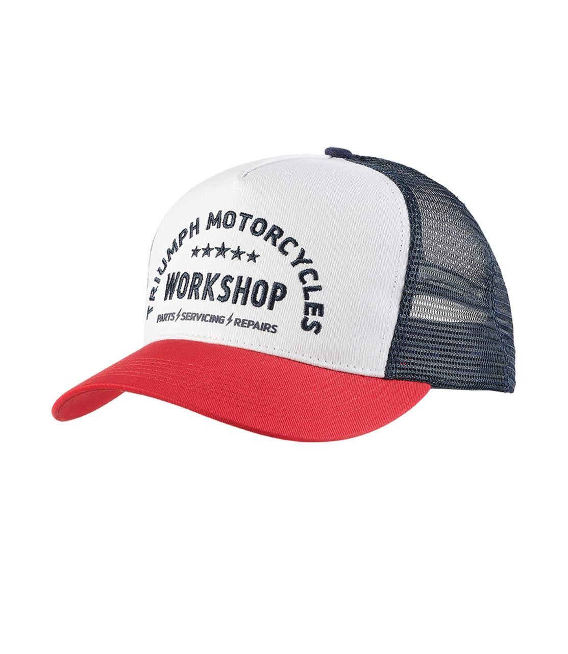 Image of Triumph Workshop Trucker Cap Red | Triumph Motorcycle Clothing