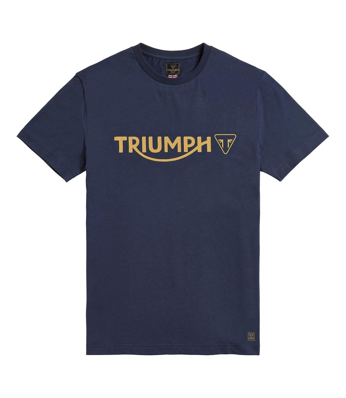 Image of Triumph Cartmel Logo T-Shirt Black Iris | Triumph Motorcycle Clothing