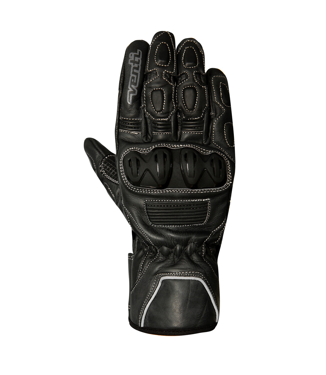 Image of Venti Endura Leather Motorcycle Gloves Black