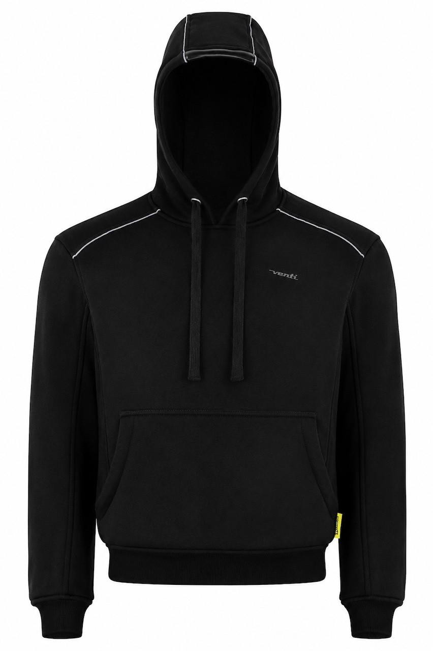 Venti Enigma “Pullover” Kevlar Riding Hoodie – Black