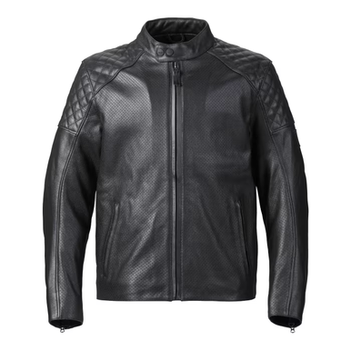 TRIUMPH BRADDAN AIR LEATHER JACKET BLACK