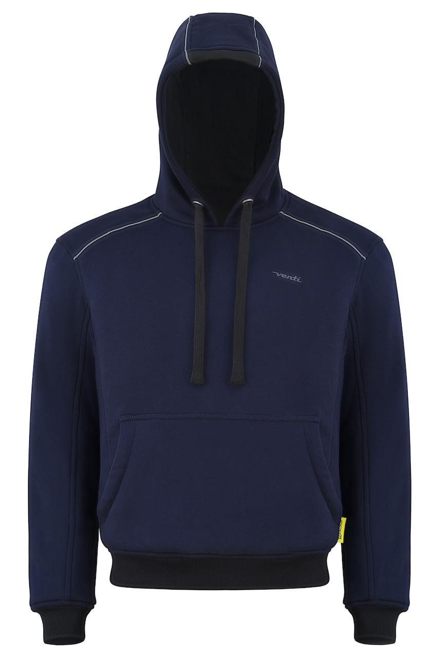 Venti Enigma “Pullover” Kevlar Riding Hoodie – Navy