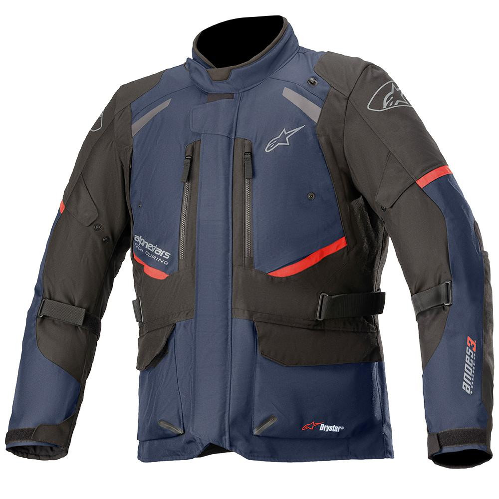 Image of Alpinestars Andes V3 Drystar Motorcycle Jacket Dark Blue & Black