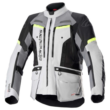 Alpinestars Tornado Motorcycle Jacket - Gray/Yellow, Size Large, CE Armor