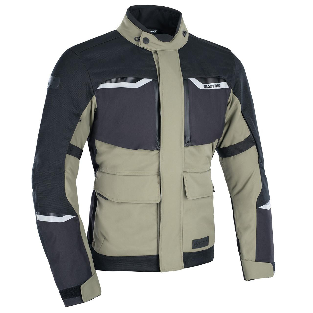 Image of Oxford Mondial 2.0 Motorcycle Jacket Black/Olive