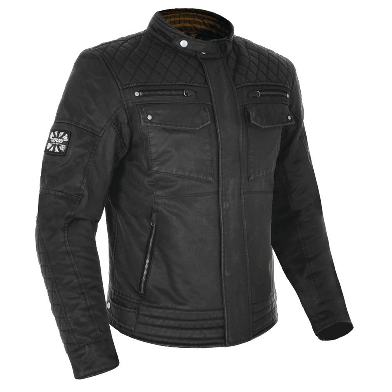 Image of Oxford Hardy Wax Motorcycle Jacket Black