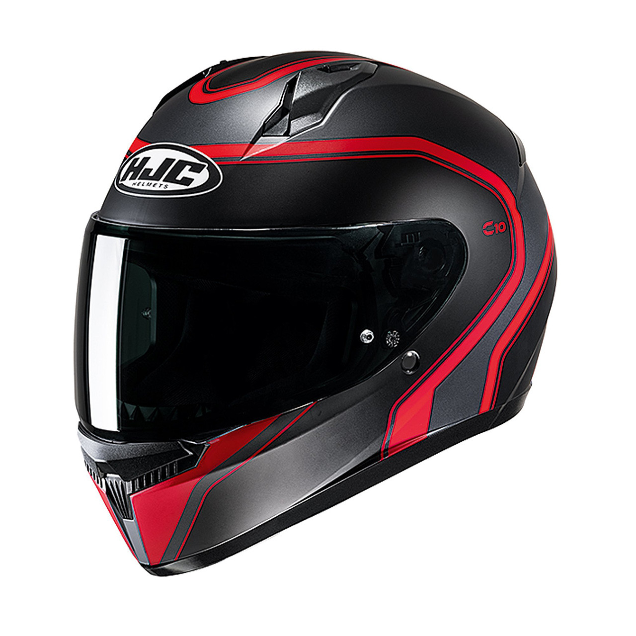 Image of Hjc C-10 Motorcycle Helmet Elie Red