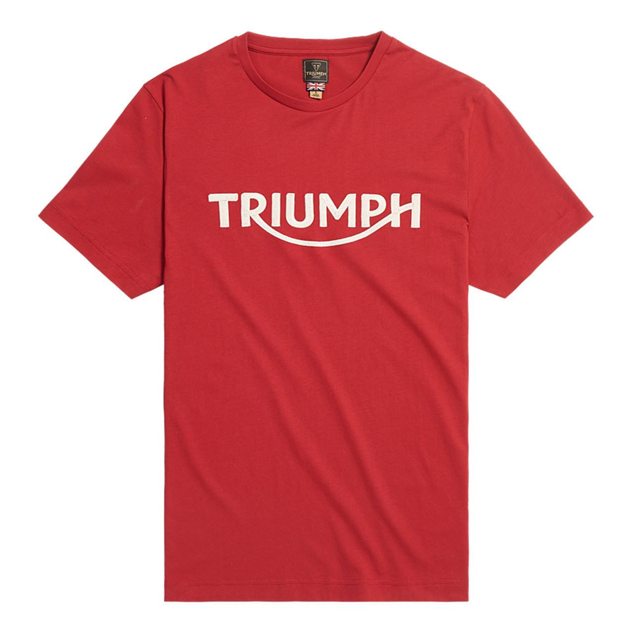 Triumph Bamburgh T-Shirt Red | Triumph Motorcycle Clothing