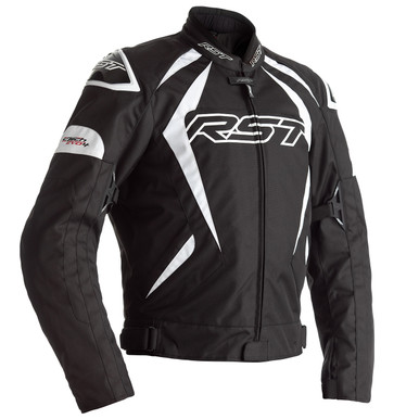 RST TRACTECH EVO 4 TEXTILE JACKET BLACK WHITE