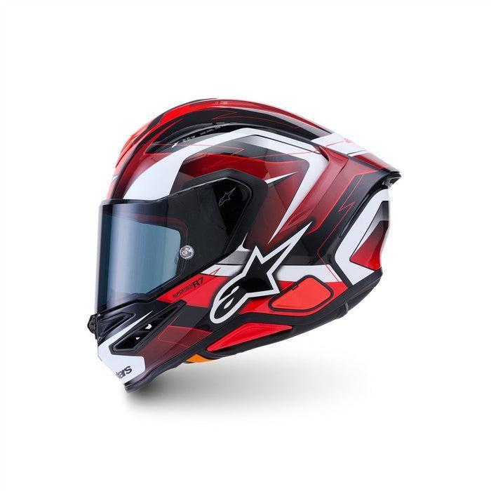 Alpinestars S-R7 Kinetis – Black / Red / White Glossy – Full Face Motorcycle Helmet