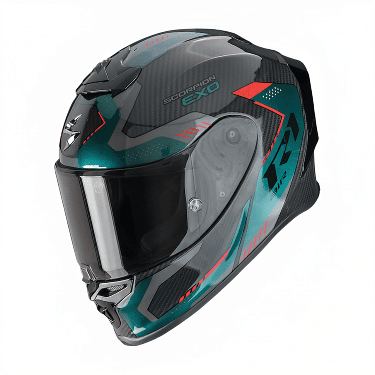 Scorpion Exo-R1 Propel Cf - Black/Green + Free Dk Visor + Free Black