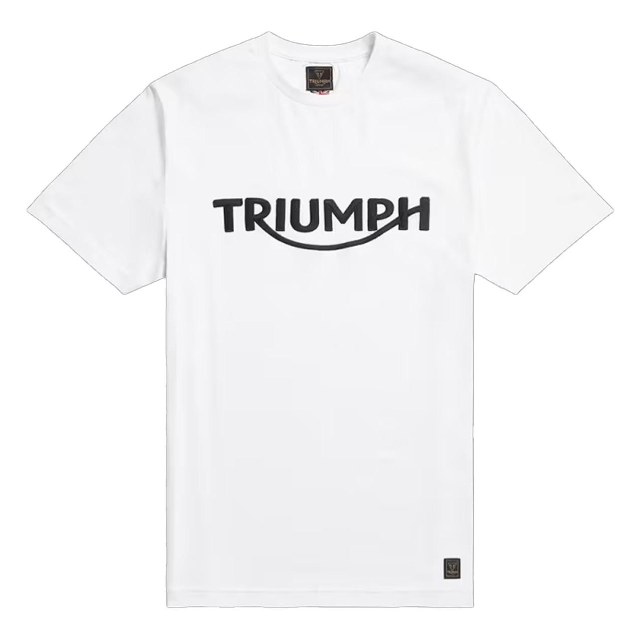 Image of Triumph Bamburgh T-Shirt White | Triumph Motorcycle Clothing