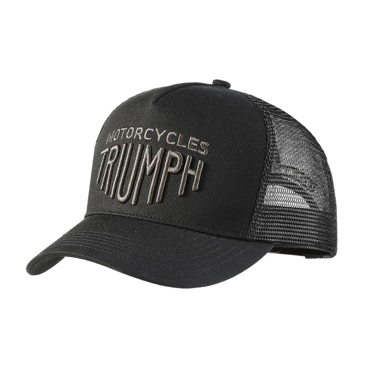 Image of Triumph Ellis Trucker Cap Black | Triumph Motorcycle Clothing