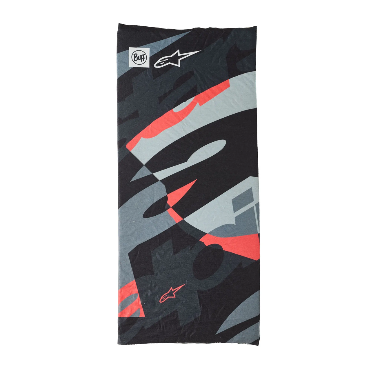 Alpinestars Buff Mogress Neck Tube Black Camo Red Fluo