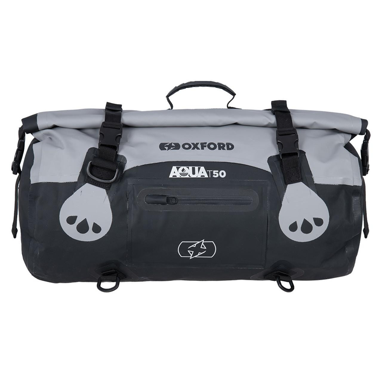 Image of Oxford Aqua T-50 Roll Bag- Grey/Black