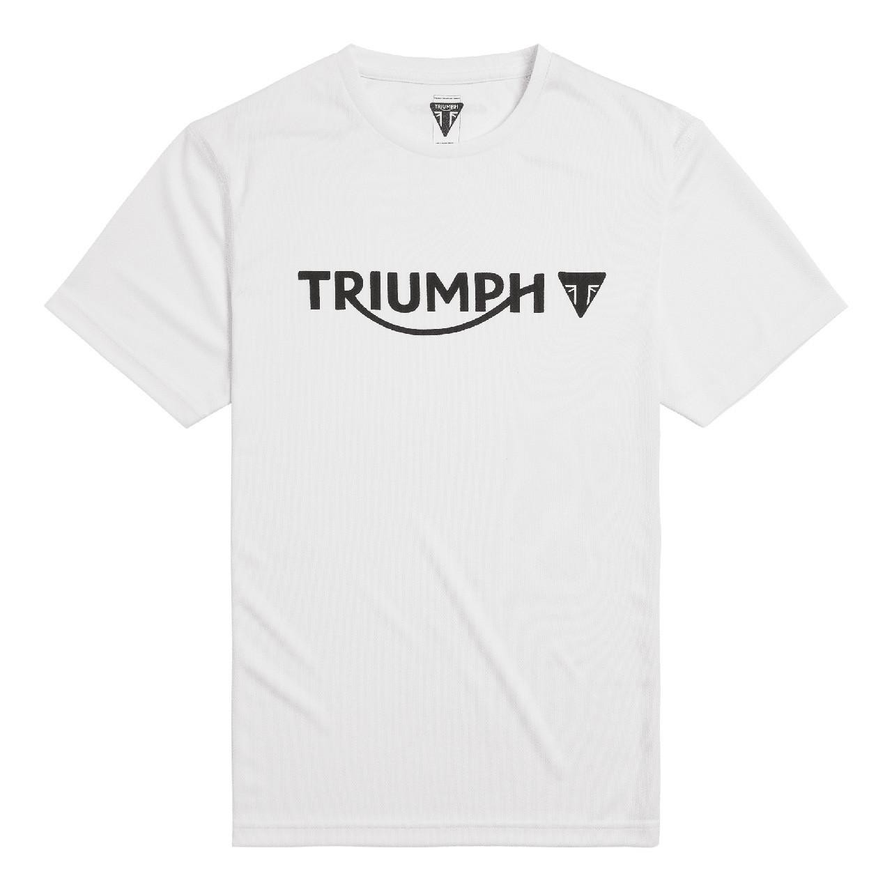 Image of Triumph Rapid Dry Short Sleeve White | Triumph Motorcycle Clothing