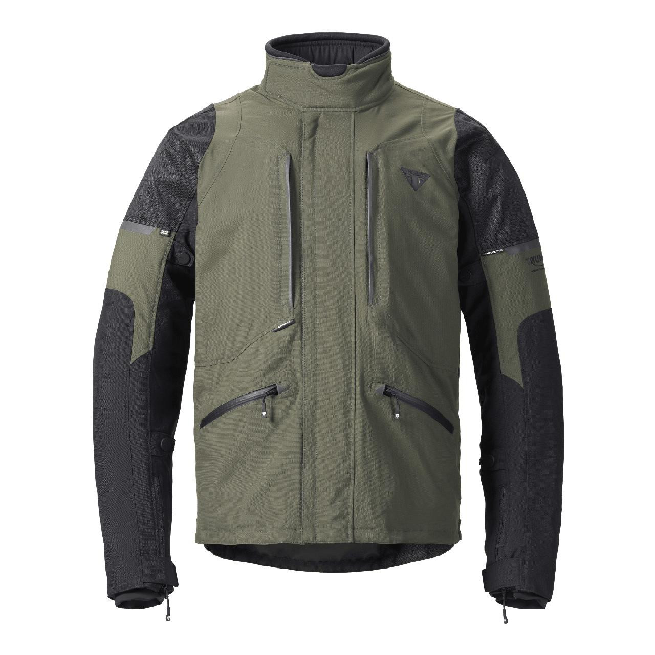 Triumph Cranbourne Waterproof Textile Motorcycle Jacket Khaki | Triumph Motorcycle Clothing