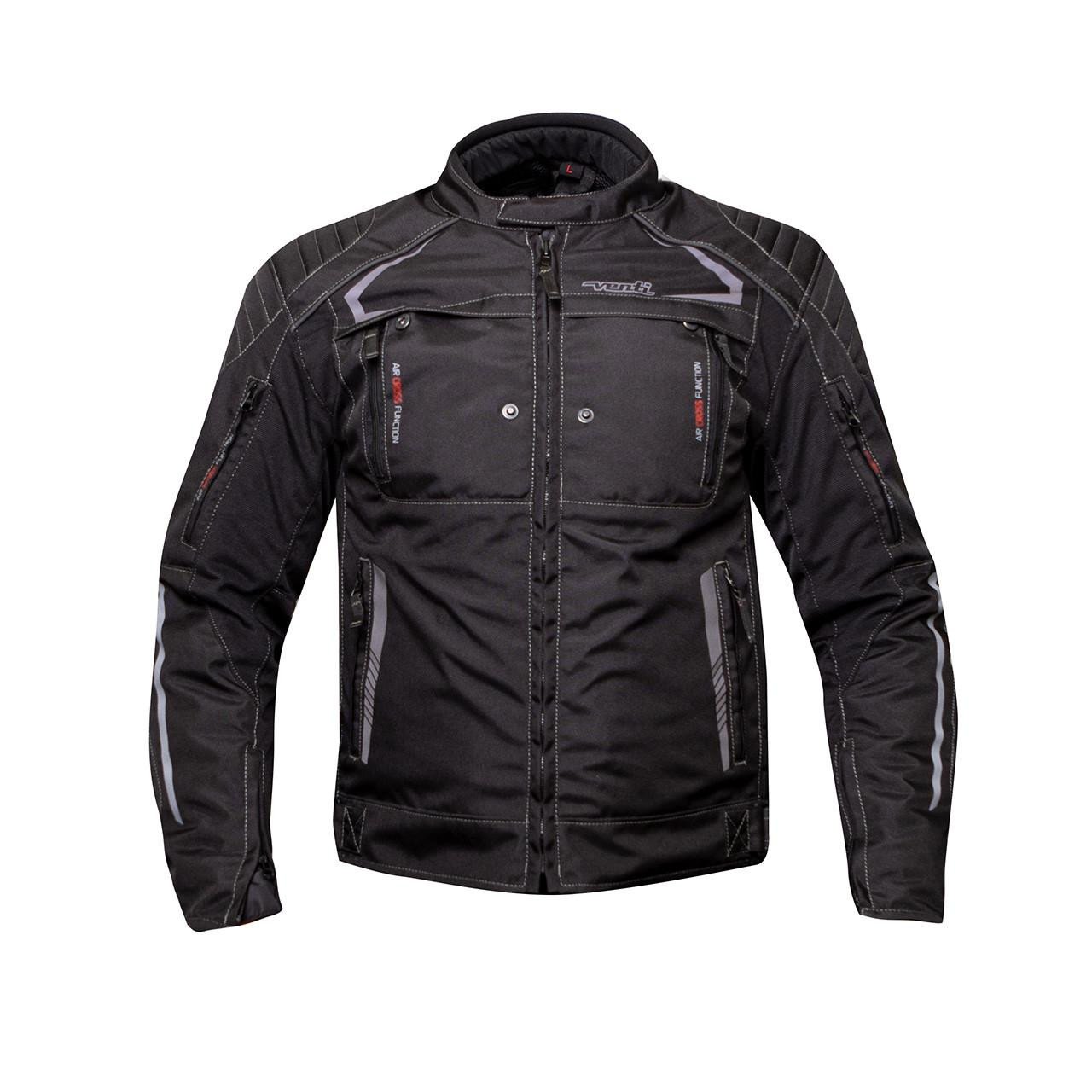 Image of Venti Toro Waterproof Motorcycle Jacket Black