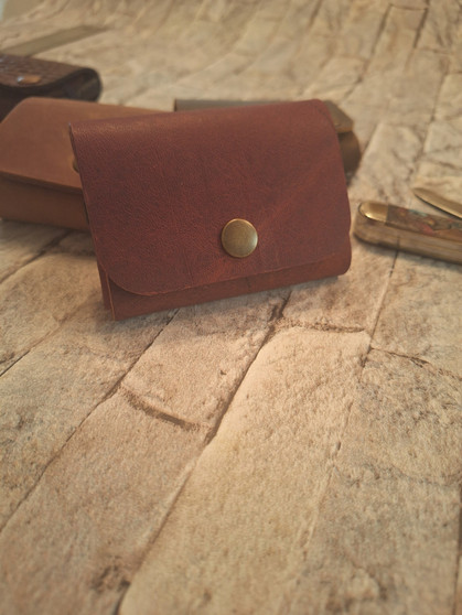 Two Tone Cocoa Brown w/ Walnut Genuine Leather Wallet