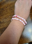 In October We Wear Pink Clay Bead Bracelet Set Of 2