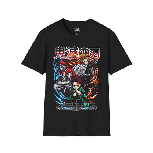 Tanjiro x Rengoku Demon Slayer T-Shirtu,b