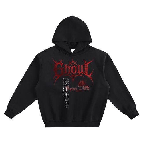 Fleeced Boxy Hoodie #Kyhv