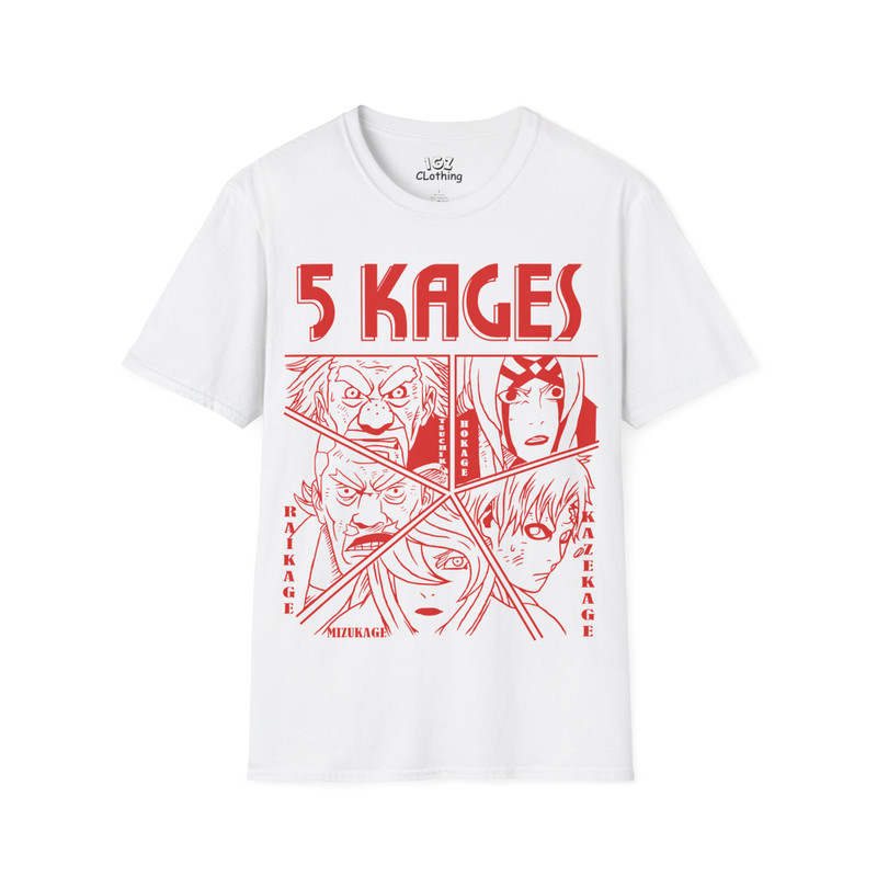 5 Kages Naruto T-Shirtjyg