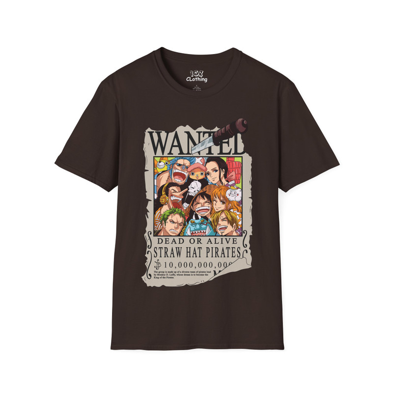 Wanted Straw Hats One Piece T-Shirtfffjhn