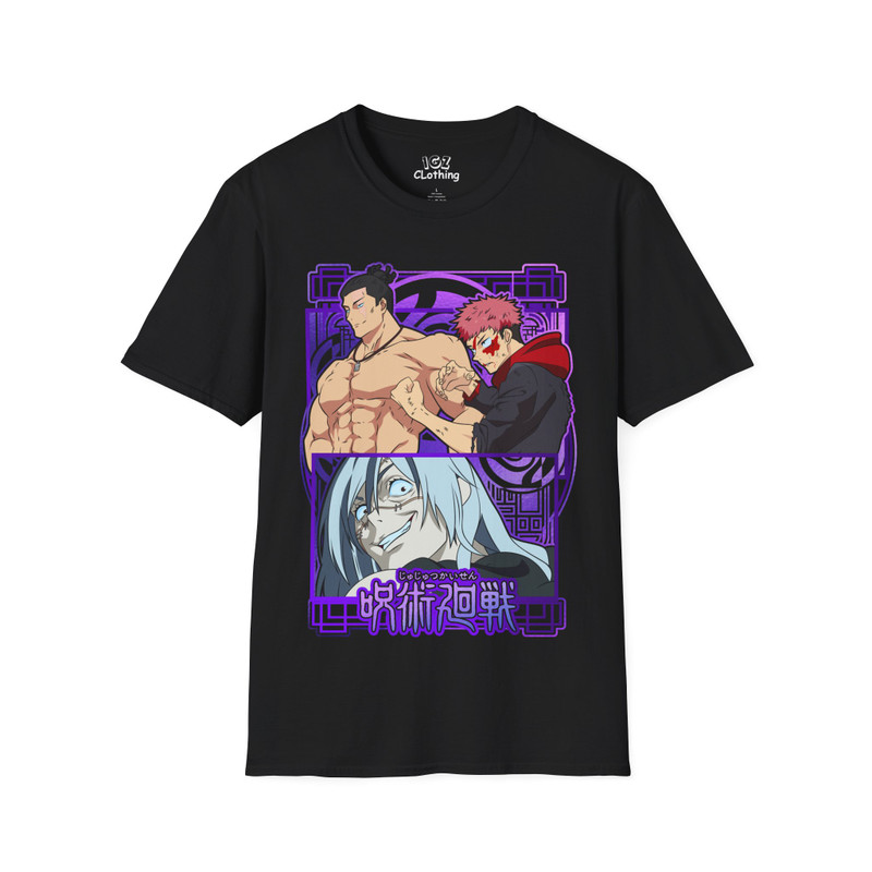 Yuji x Toudou vs Mahito Jujitsu Kaisen T-Shirtyhy