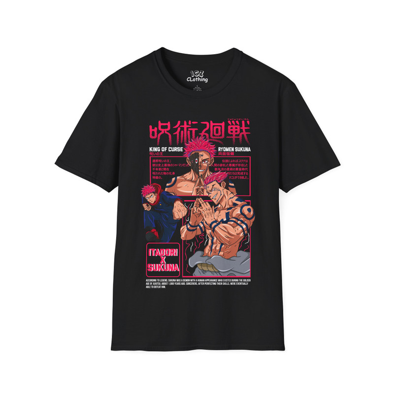 Yuji x Sukuna Jujitsu Kaisen T-Shirtvbv