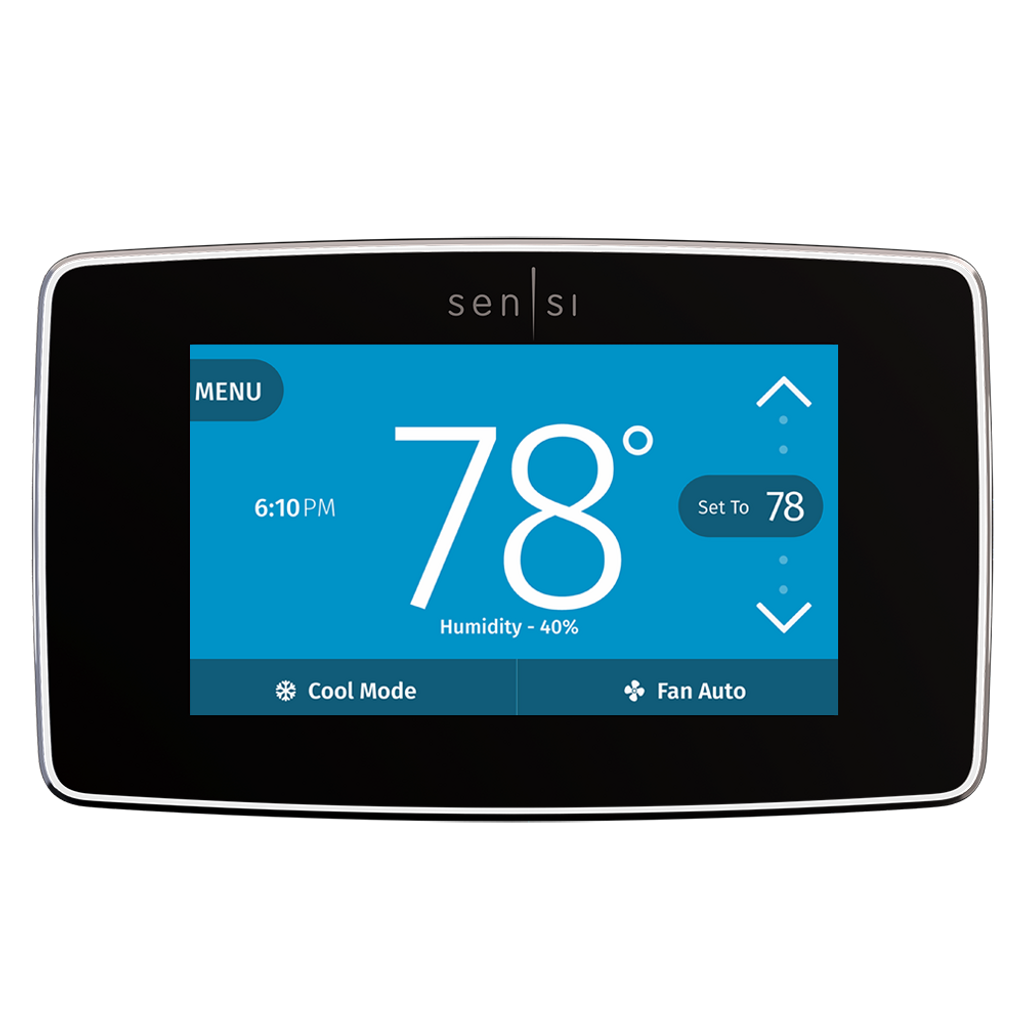 Sensi Touch Smart Thermostat Black Entergy Solutions Louisiana 