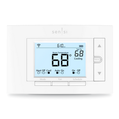 Sensi thermostat  set to 68° heating