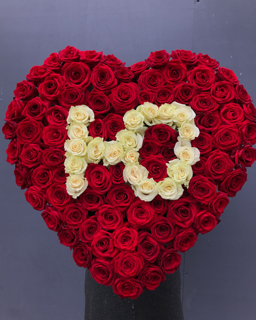 100 roses heart 100 roses heart