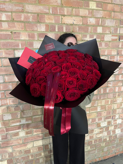 50 Red Roses Bouquet 