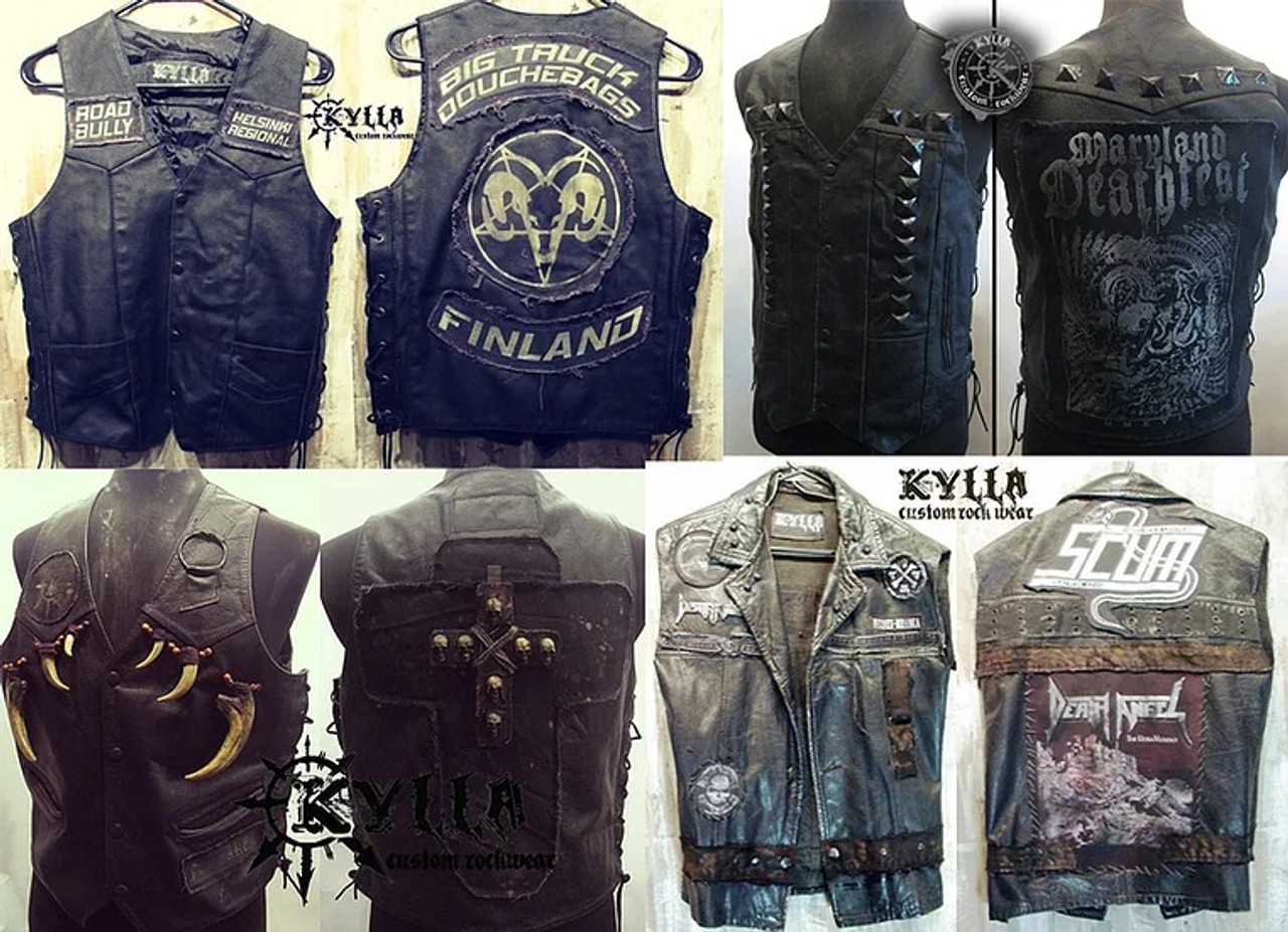 custom leather vest jacket｜TikTok Search