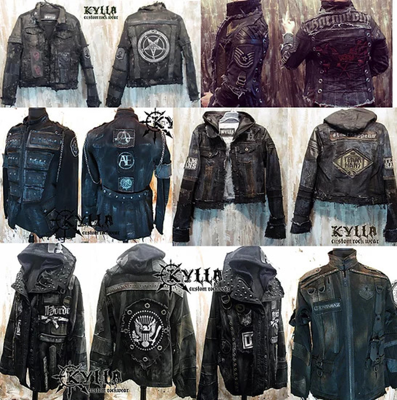 Custom Rock Wear - Denim and Leather Stage Jacket (Allow 3 Months)