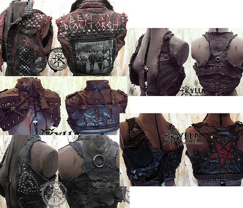 Kylla Custom Rock Wear women's crop vest