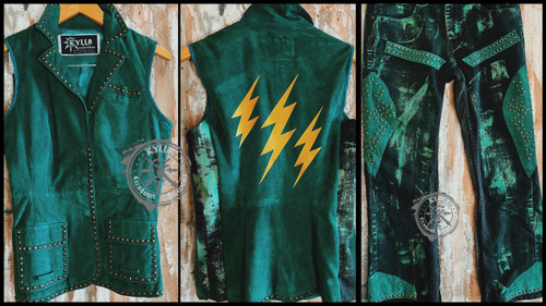 PANGAEA- Dark Woods Ring Gear Set of Entrance Vest and Ring Jeans - size S/M and w32