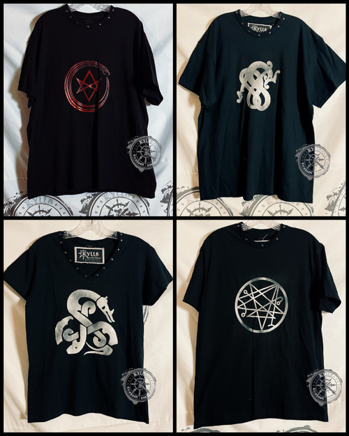 Studded Tees with Viking designs or sigils - MULTISIZE M - XL
