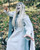 White Celtic Fantasy dress with arm sleeves elven size 8-10 FAE