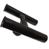 Galaxy Black Double Fishing Rod Pole Holder / Mount Bracket Boat Tower, T-Top Galaxy Black Double Fishing Rod Pole Holder / Mount Bracket Boat Tower, T-Top