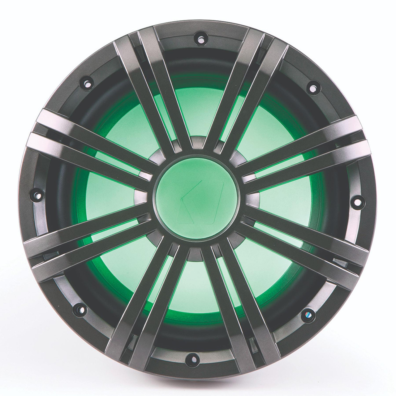 Kicker Marine 10 inch LED Subwoofer Grill Charcoal Galaxy Leisure