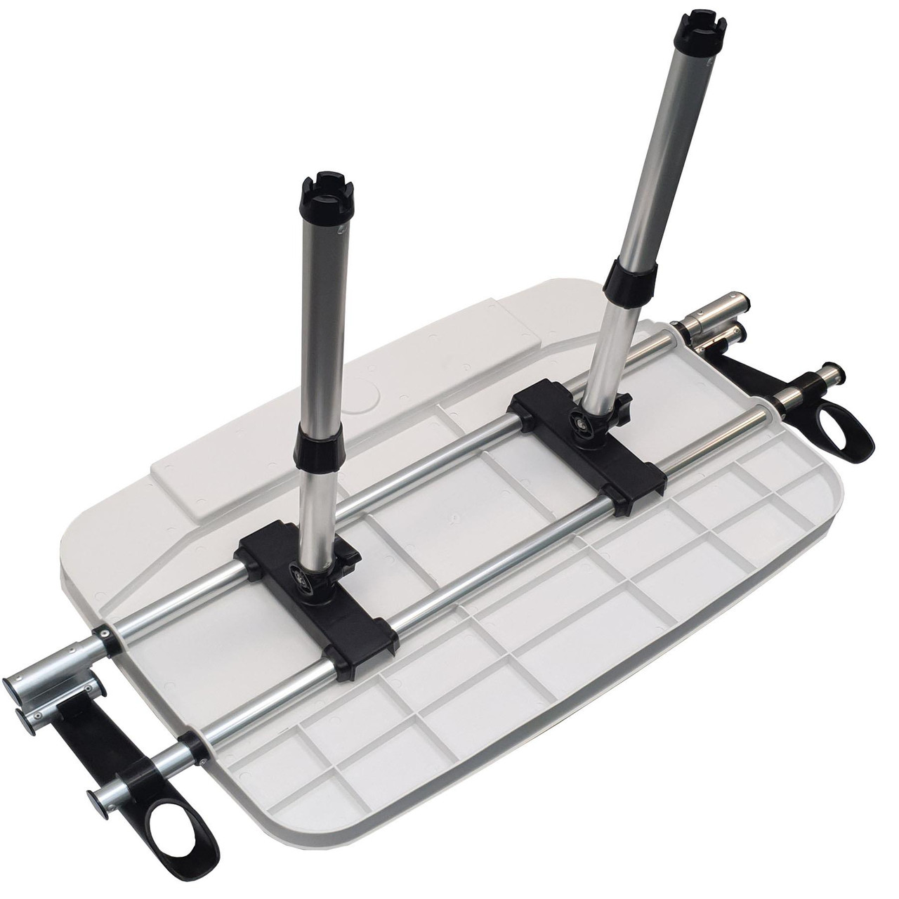 Large Boat Fishing Bait Table with Pole Mount / Cutting Board